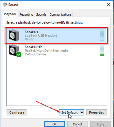 win10系統(tǒng)修復(fù)Logitech揚聲器不工作的辦法