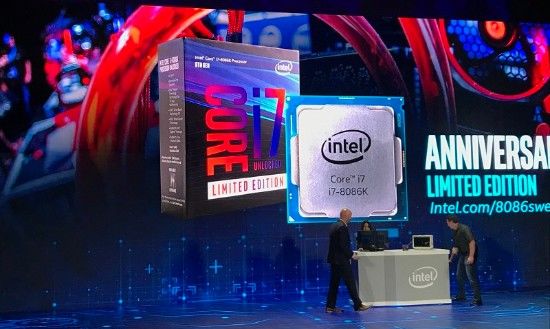 Intel推出i7-8086K紀(jì)念版處理器